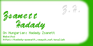 zsanett hadady business card